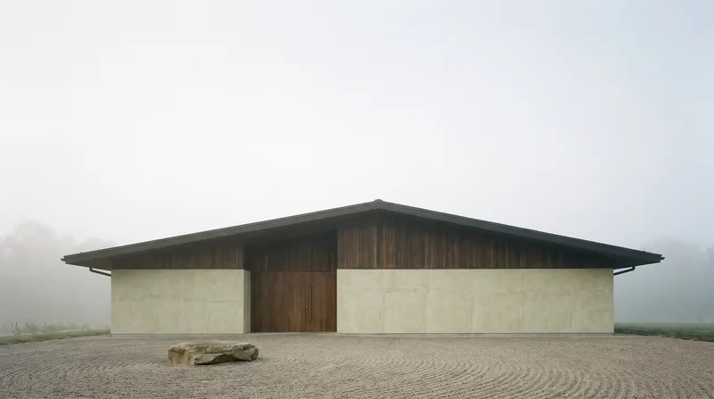 Plate I — house in fog